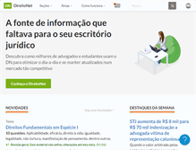 Tablet Screenshot of direitonet.com.br